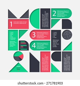 Vector marketing infographic template. High quality design element