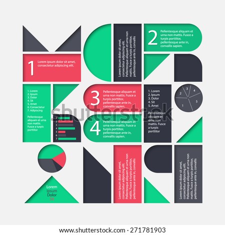 Vector marketing infographic template. High quality design element