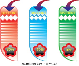 vector marketing labels set.