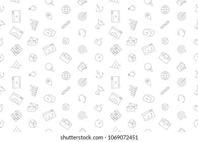 Vector marketing pattern. Marketing seamless background	