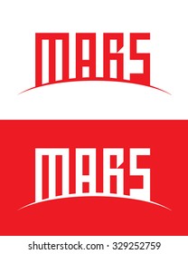 Vector Mars Icon in Color and Reverse