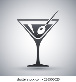 Vector Martini Glass Icon