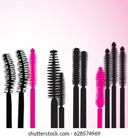 Vector mascara brushes