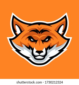 Vector mascot, cartoon, and illustration of a fox head