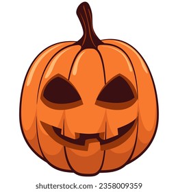 Vector mascot, cartoon and illustration of halloween pumpkin