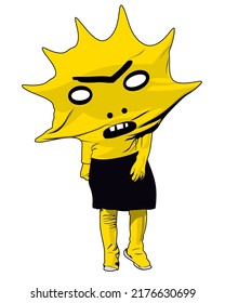 vector mascot character design for template
