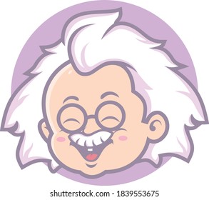 Vector Mascot Character Of Genius Baby