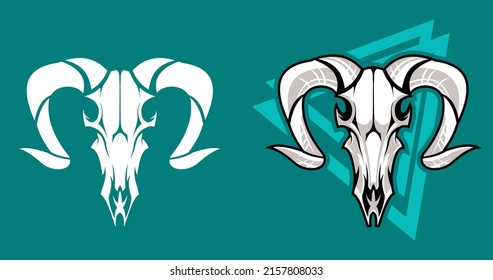 vector mascot icon ram head