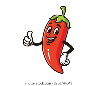 vector mascot illustration of Chili