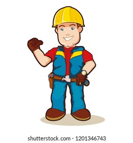 vector mascot illustration friendly with smile