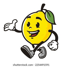 vector mascot illustration of Lemon 