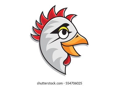 Vector Mascot Illustration of Rooster