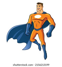 vector mascot illustration of superhero