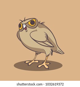 vector mascot owl, funny
