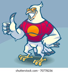 Vector mascot pigeon