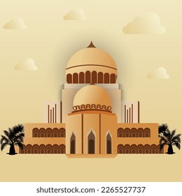 vector masjid Islamic Mosque Illustration, 3d Mosque