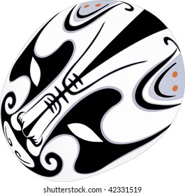 Vector of mask for character in Peking Opera