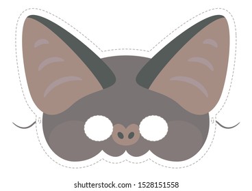 Vector mask of cute bat. 