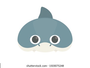 Vector Mask Of Cute Shark. Animal Mask. 