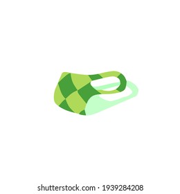 vector mask design with a diamond motif for Eid
