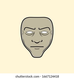 vector mask, mask design with a simple concept.