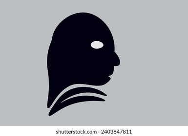 vector mask. face cover, used for photo editing, design, graphic art.