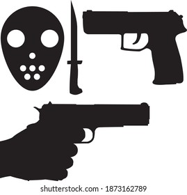 Vektormaske-Gewehr mit Handmesser