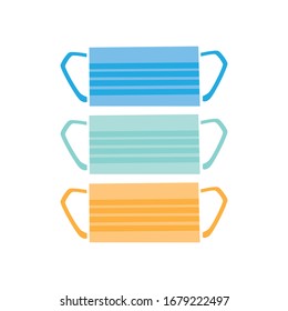 icono de máscara vectorial 