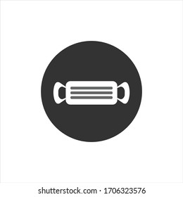 Vector mask icon, prevent corona virus pandemic