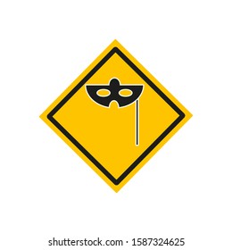vector mask icon typical of Venice
