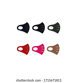 Vector Mask icons in trendy flat design