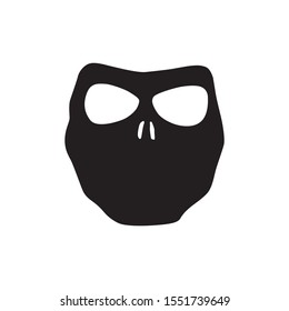 Vector masks of criminals, bandits and mafia
