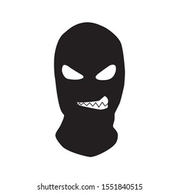 Vector masks of criminals, bandits and mafia