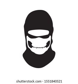 Vector masks of criminals, bandits and mafia