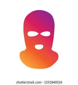 Vector masks of criminals, bandits and mafia