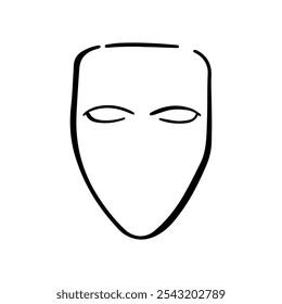 Vector masks of criminals, bandits and mafia