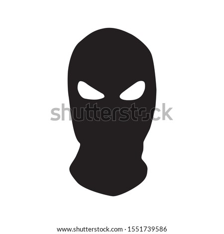 Vector masks of criminals, bandits and mafia