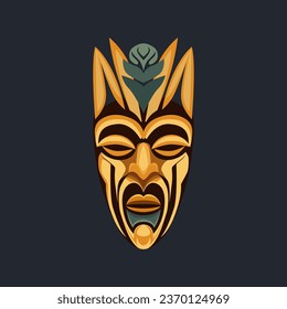 vector masks in a totem style