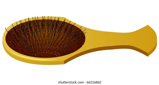 vector massage hairbrush