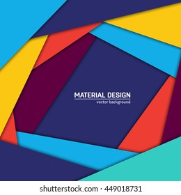 Vector material background. Abstract creative concept layout template. 