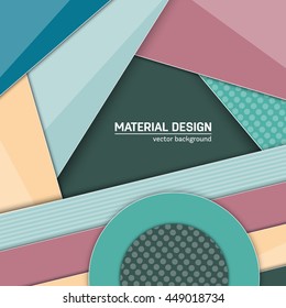 Vector material background. Abstract creative concept layout template. 