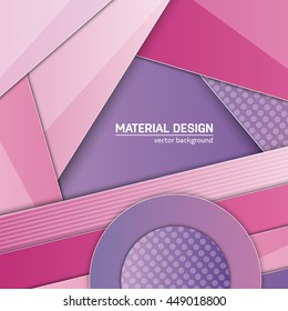 Vector material background. Abstract creative concept layout template. For web and mobile app, paper art illustration design. style blank, poster, booklet. Motion wallpaper element. Flat ui
