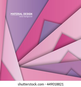 Vector material background. Abstract creative concept layout template. For web and mobile app, paper art illustration design. style blank, poster, booklet. Motion wallpaper element. Flat ui