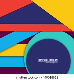 Vector material background. Abstract creative concept layout template.