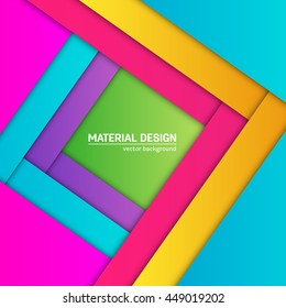 Vector material background. Abstract creative concept layout template.