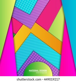 Vector material background. Abstract creative concept layout template. 