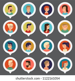 Vector material cartoon character collection