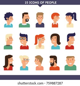 Vector material cartoon character collection