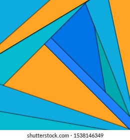 Vector material design background. Abstract creative concept layout template. For web and mobile app, paper art illustration, style blank, poster, booklet. Motion wallpaper element. Flat ui.