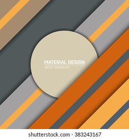 Vector material design background. Abstract creative concept layout template. For web and mobile app, paper art illustration design. style blank, poster, booklet. Motion wallpaper element.  Flat ui.